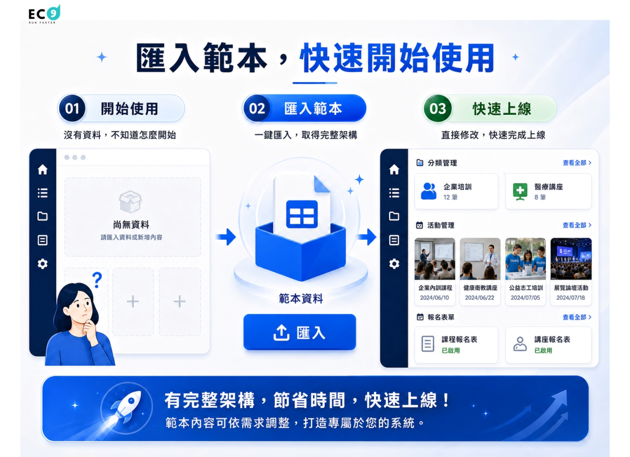 匯入範本功能介紹｜讓您快速啟動系統