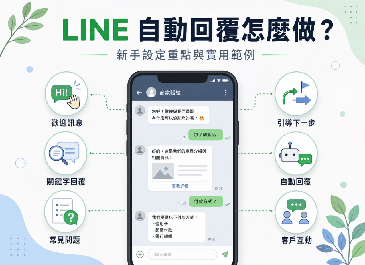 LINE 自動回覆怎麼做？